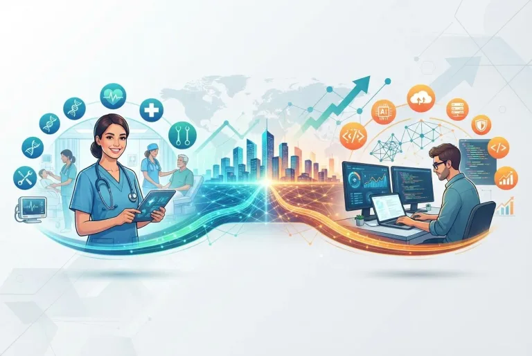 Featured image for: How Healthcare and Tech Careers Drive the Modern Job Market