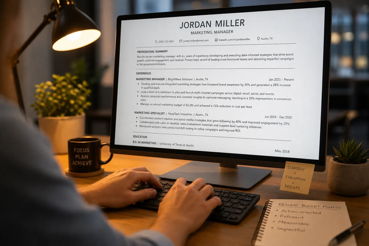 Featured: Resume Action Verbs: The Strongest Opening Words for Every Bullet Point