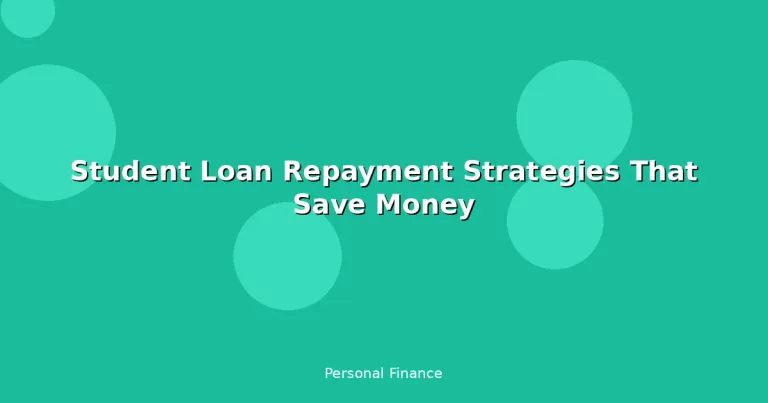 Featured: Student Loan Repayment Strategies That Save Money
