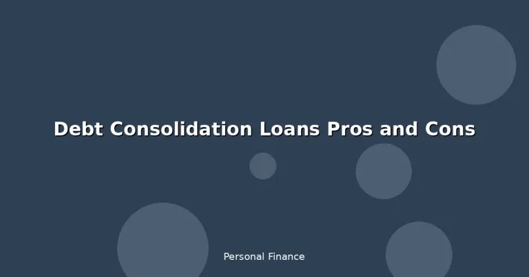 Featured: Debt Consolidation Loans Pros and Cons
