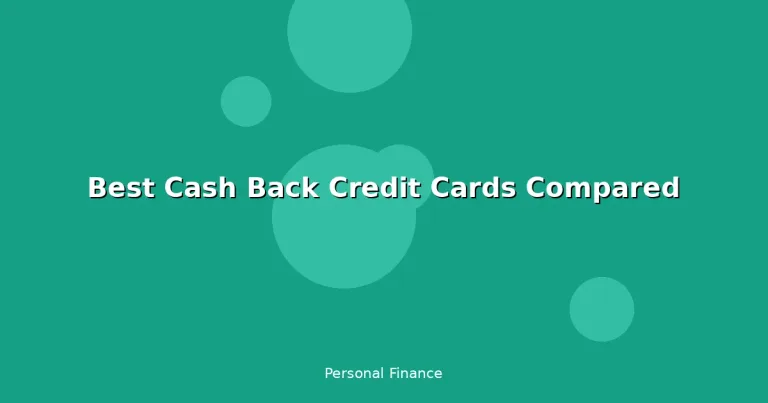 Featured: Best Cash Back Credit Cards Compared