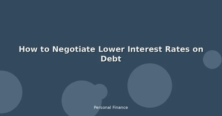 Featured: How to Negotiate Lower Interest Rates on Debt
