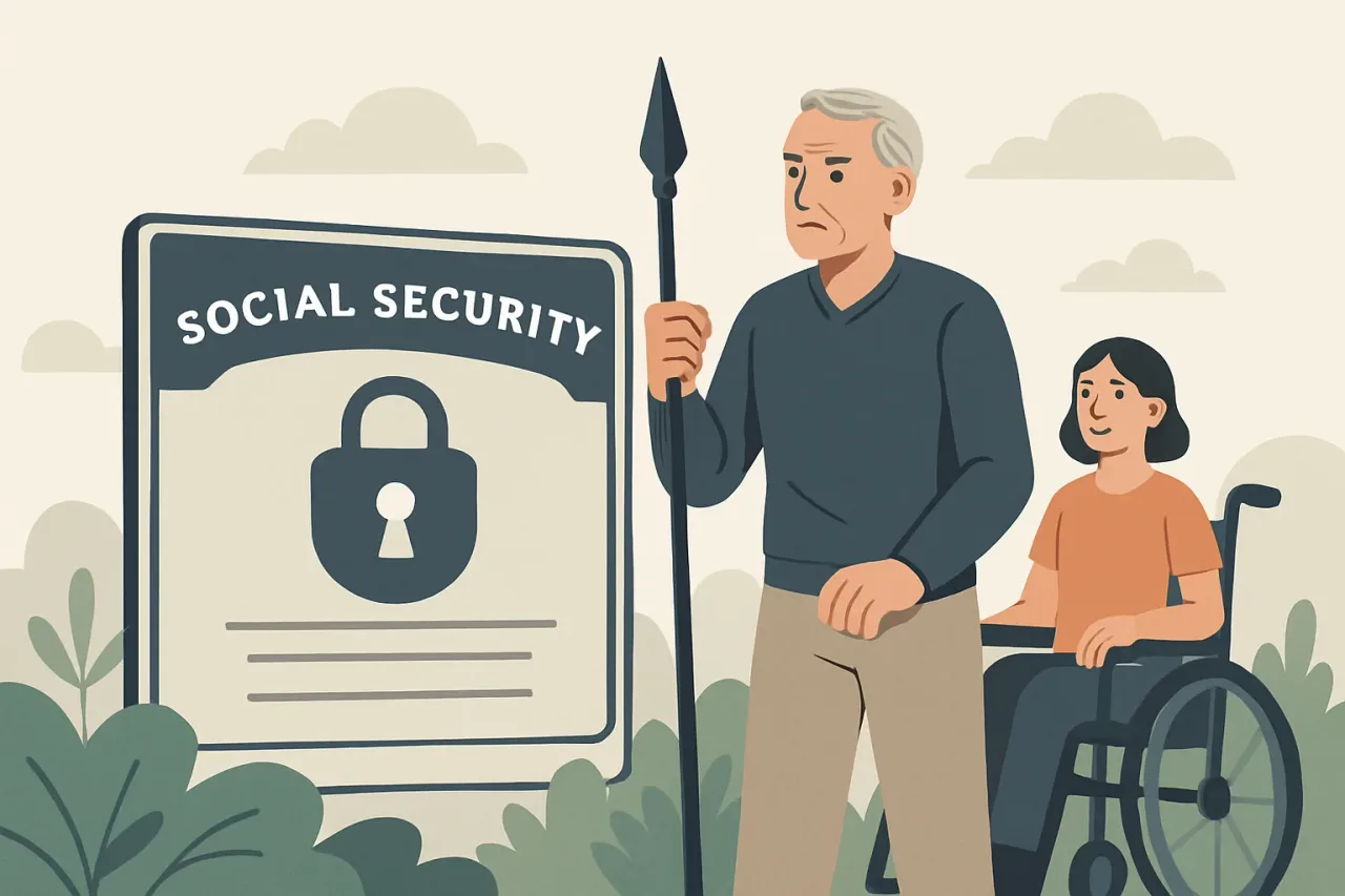 A person organizing special needs trust documents securely