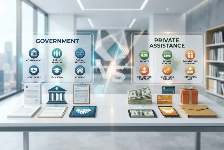Featured image for: Government Benefits vs Private Cash Assistance Programs