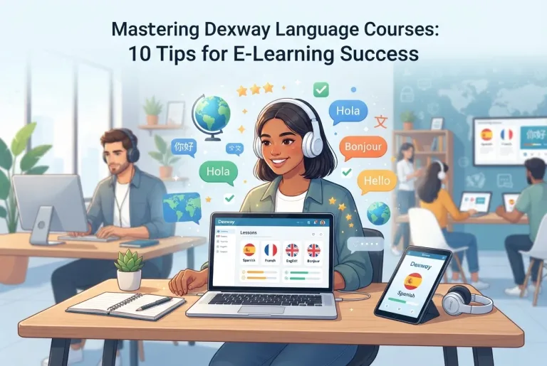Featured image for: Mastering Dexway Language Courses: 10 Tips for E-Learning Success