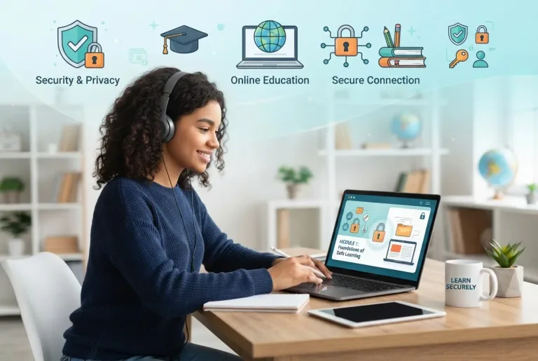 Featured image for: Safe E-Learning: A Complete Beginner's Security & Privacy Guide