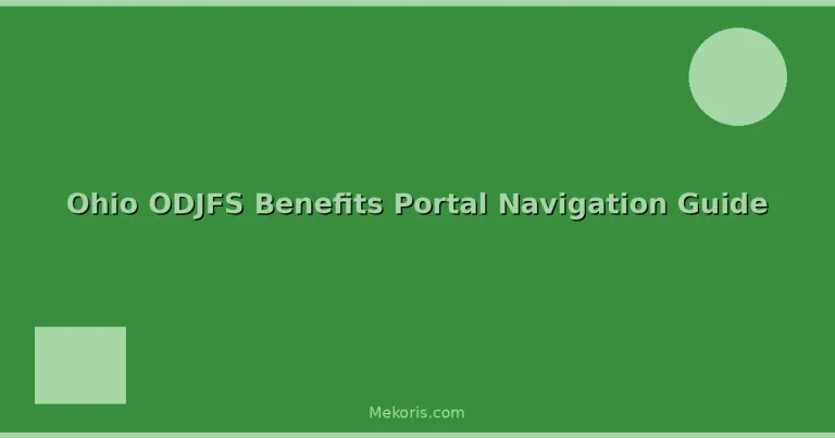Featured: Ohio ODJFS Benefits Portal Navigation Guide