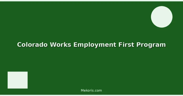 Featured: Colorado Works Employment First Program