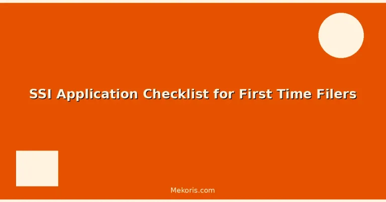 Featured: SSI Application Checklist for First Time Filers