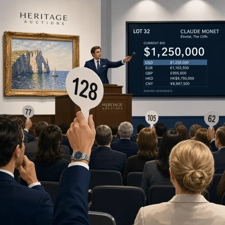 Auction bidding strategy with numbered paddle