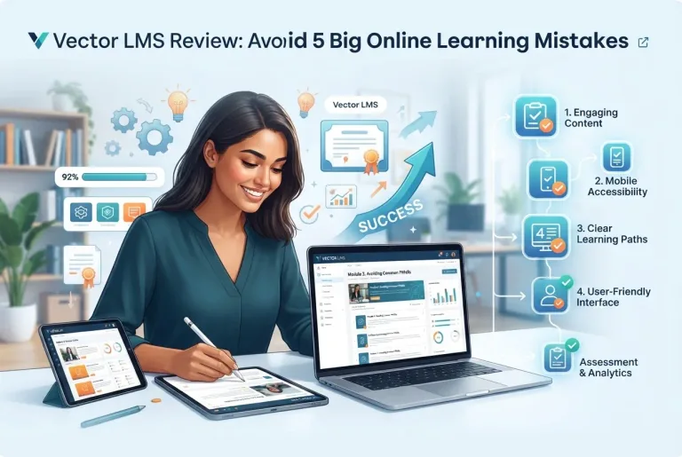 Featured image for: Vector LMS Review: Avoid 5 Big Online Learning Mistakes