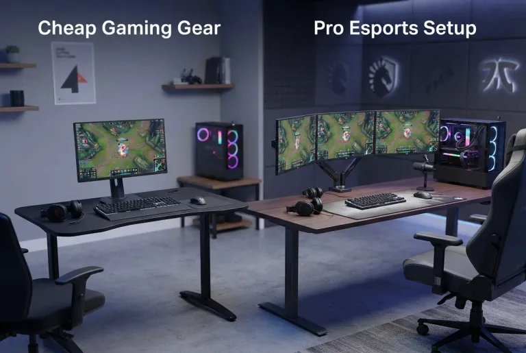Featured image for: Cheap Gaming Gear vs Pro Esports Setups Compared