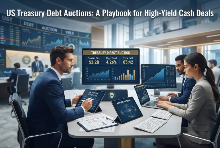 Featured image for: US Treasury Debt Auctions: A Playbook for High-Yield Cash Deals