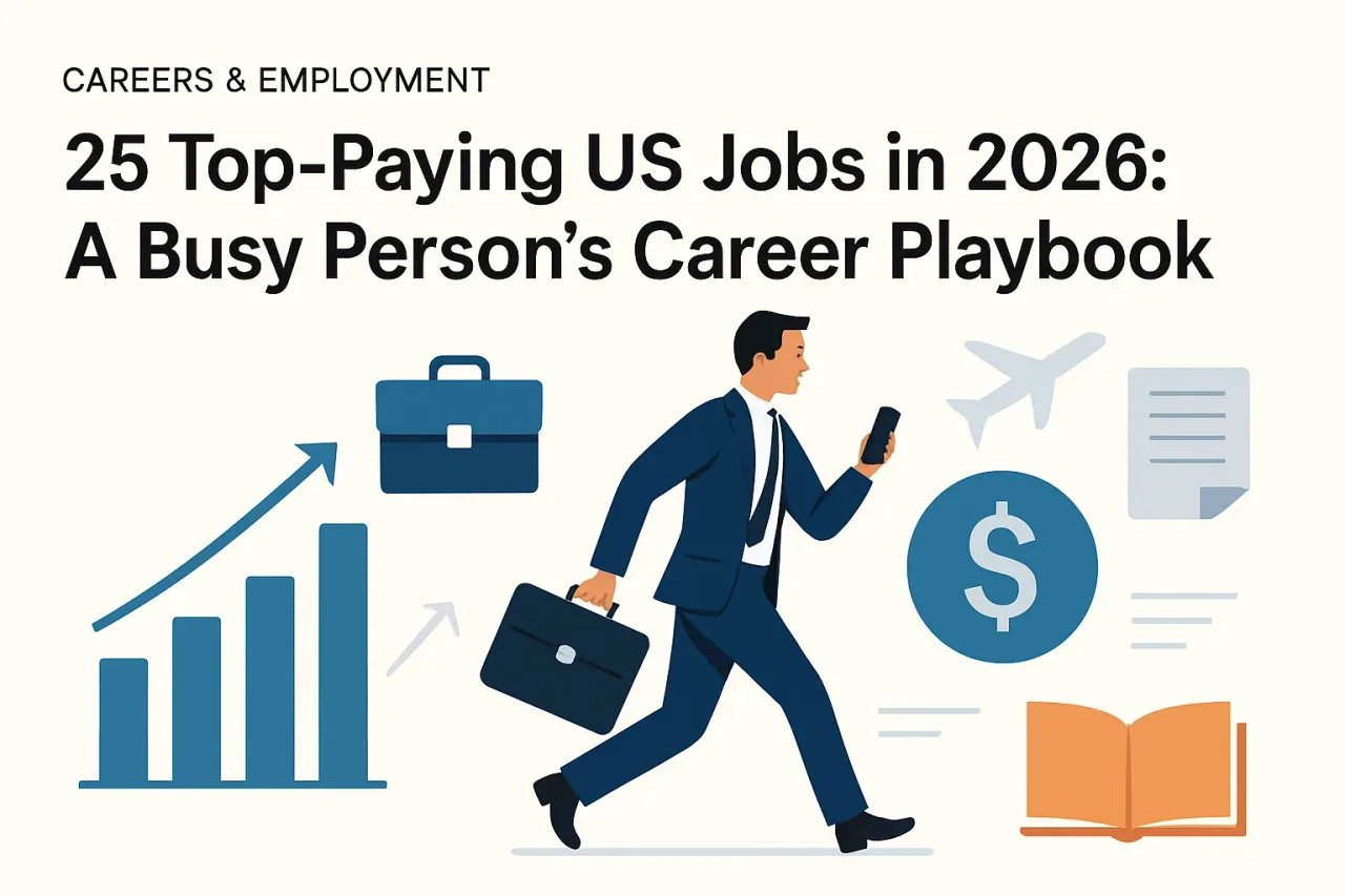 Featured image for: 25 Top-Paying US Jobs in 2026: A Busy Person’s Career Playbook