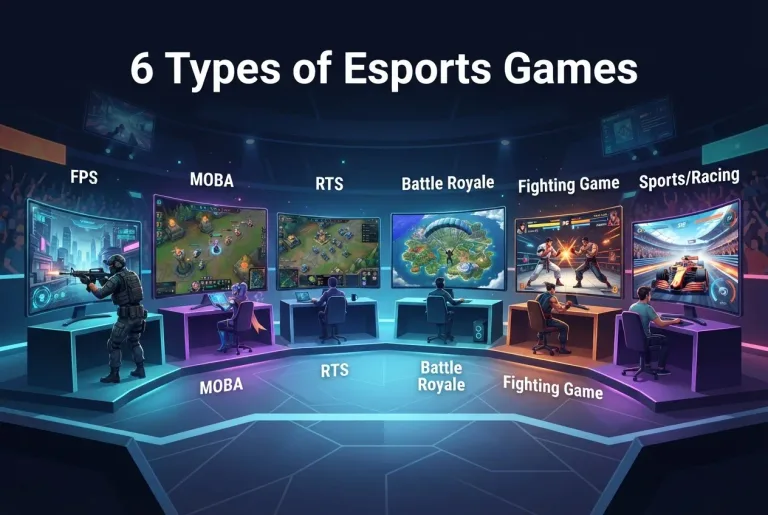 Featured image for: 6 Types of Esports Games: A Guide to Competitive Gaming Genres