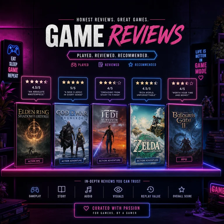 Game reviews featured image