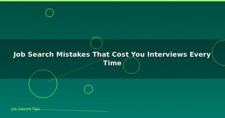 Featured: Job Search Mistakes That Cost You Interviews Every Time