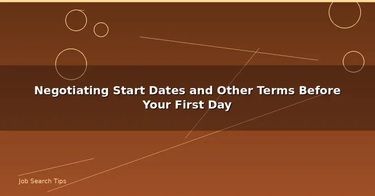 Featured: Negotiating Start Dates and Other Terms Before Your First Day