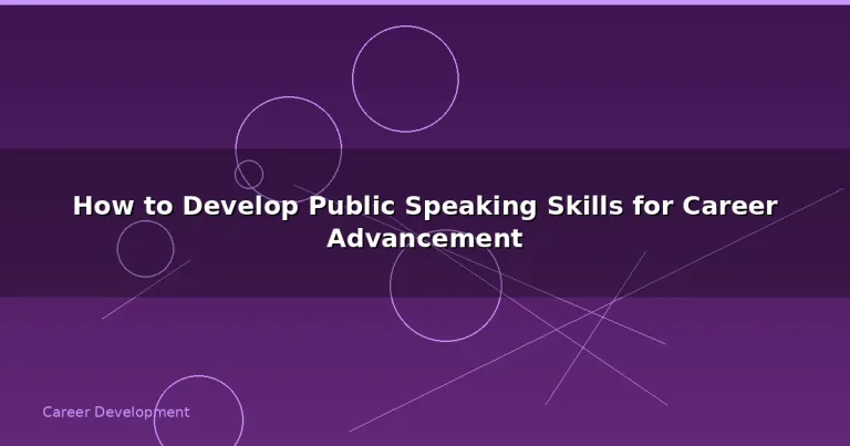 Featured: How to Develop Public Speaking Skills for Career Advancement