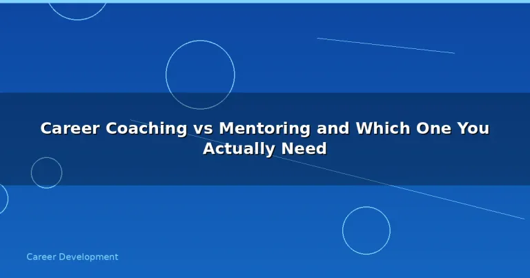 Featured: Career Coaching vs Mentoring and Which One You Actually Need