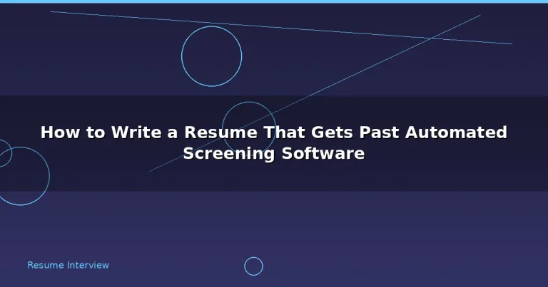 Featured: How to Write a Resume That Gets Past Automated Screening Software