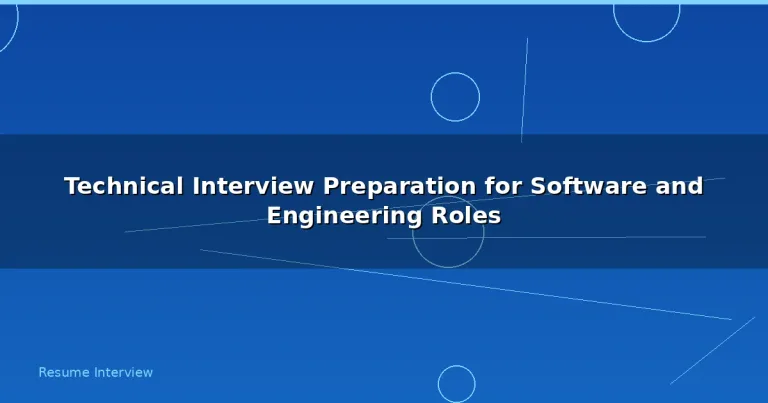 Featured: Technical Interview Preparation for Software and Engineering Roles