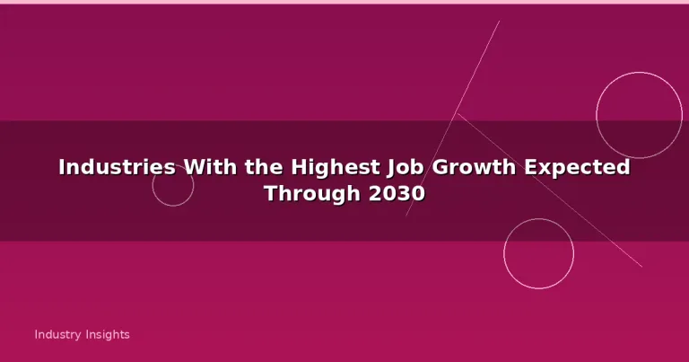 Featured: Industries With the Highest Job Growth Expected Through 2030