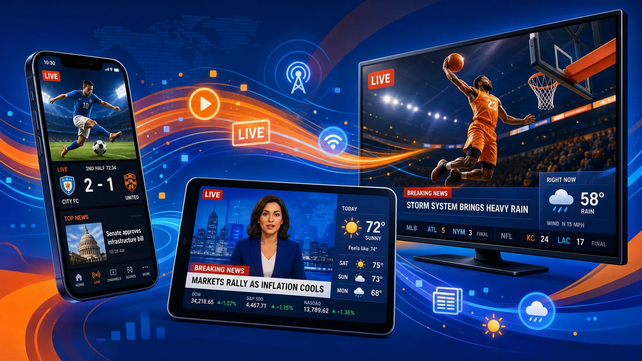 Featured: Live TV Streaming Options That Cover Sports, News, and Local Channels in One App