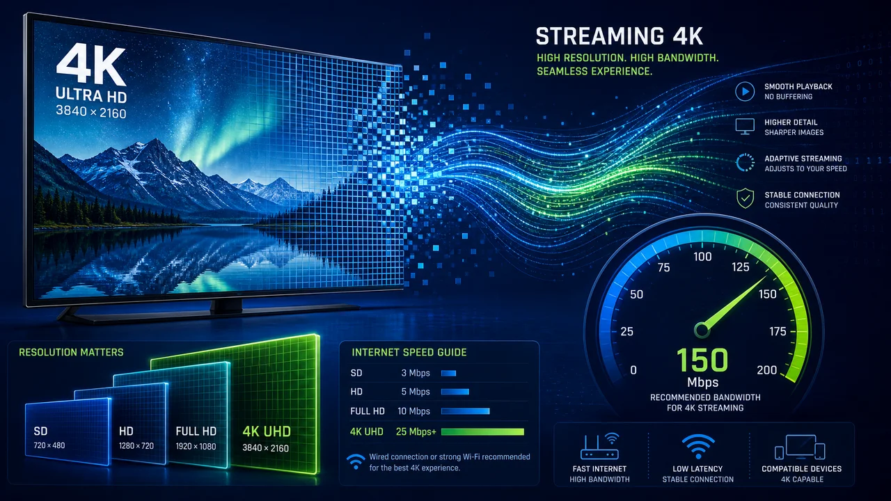 Featured: 4K Streaming Requirements for Internet Speed, Devices, and Subscription Tiers
