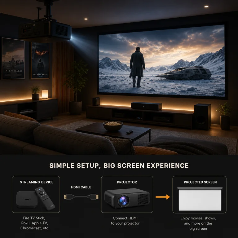 Featured: How to Connect a Streaming Device to a Projector Setup