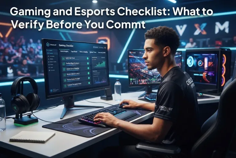 Featured image for: Gaming and Esports Checklist: What to Verify Before You Commit