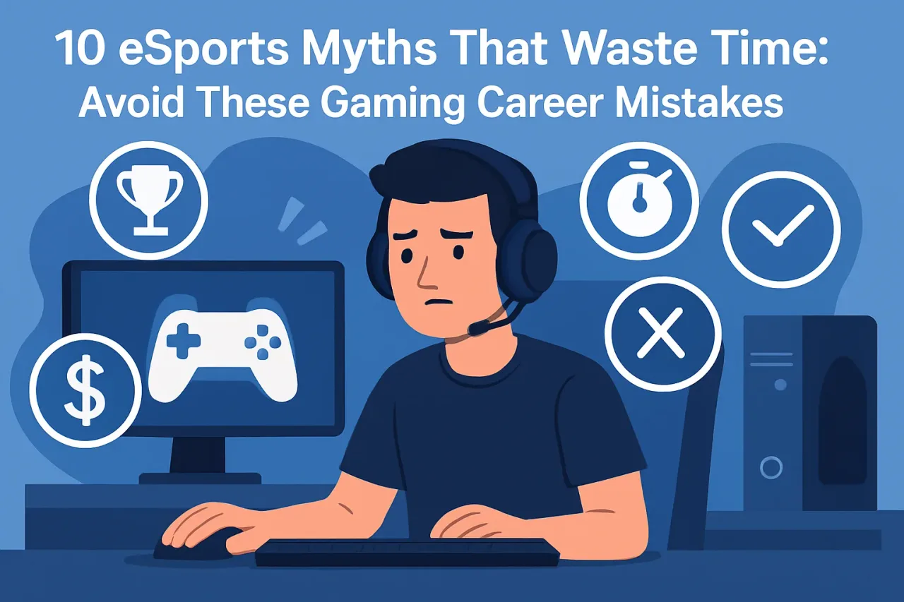 Featured image for: 10 eSports Myths That Waste Time: Avoid These Gaming Career Mistakes