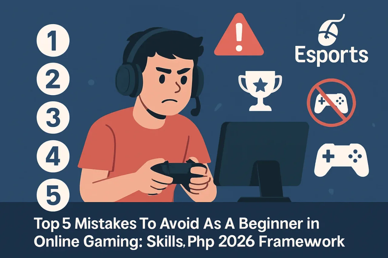 Featured image for: Top 5 Mistakes To Avoid As A Beginner In Online Gaming: Skills.Php 2026 Framework