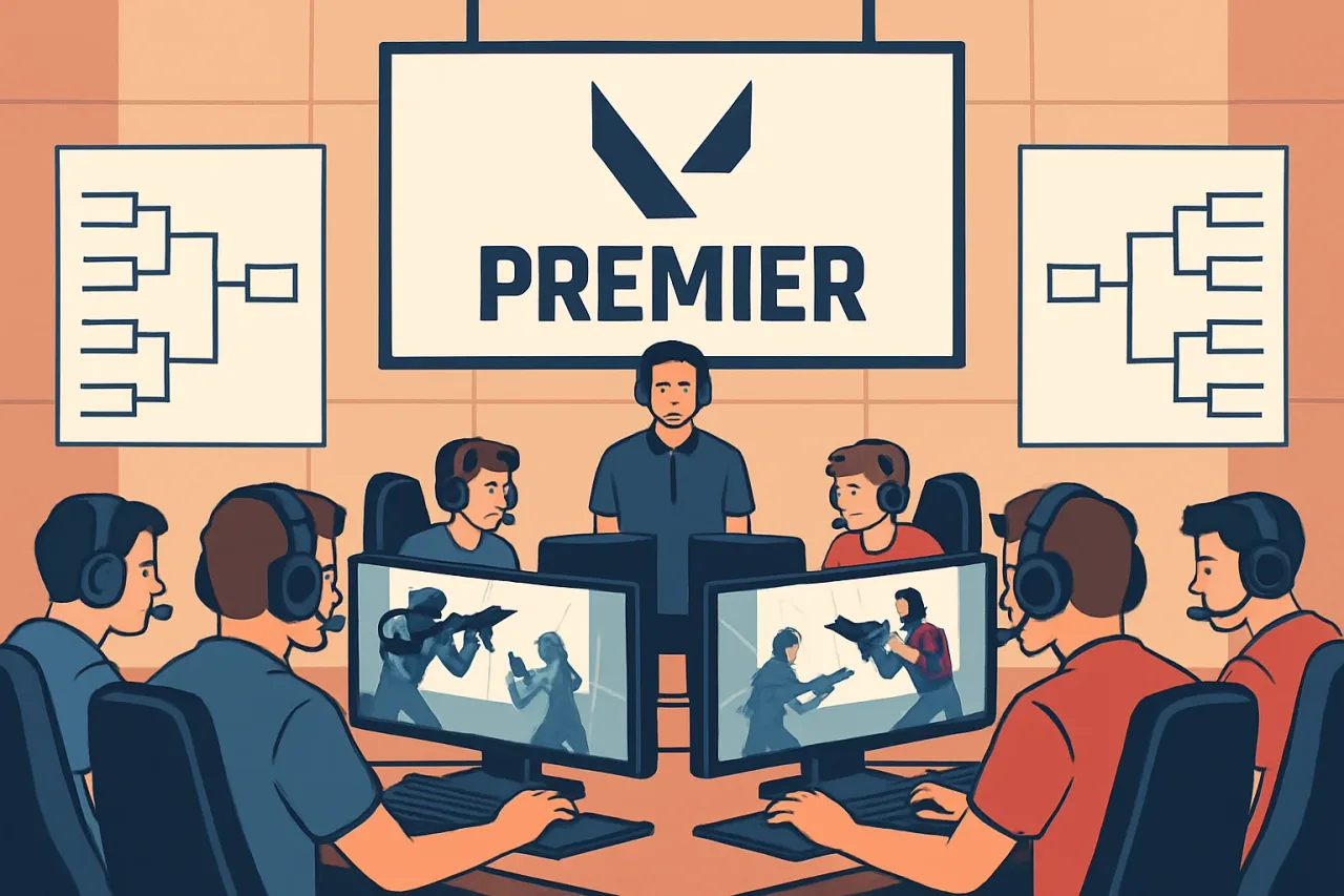Valorant Premier tournament match in progress