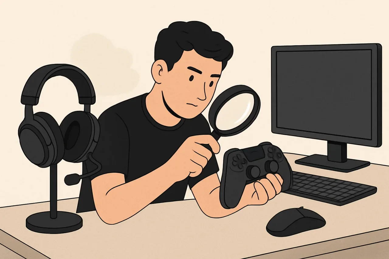 Pre-owned esports gear inspection
