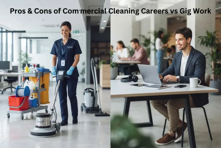 Featured image for: Pros & Cons of Commercial Cleaning Careers vs Gig Work