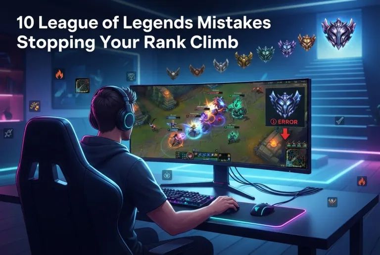 Featured image for: 10 League of Legends Mistakes Stopping Your Rank Climb