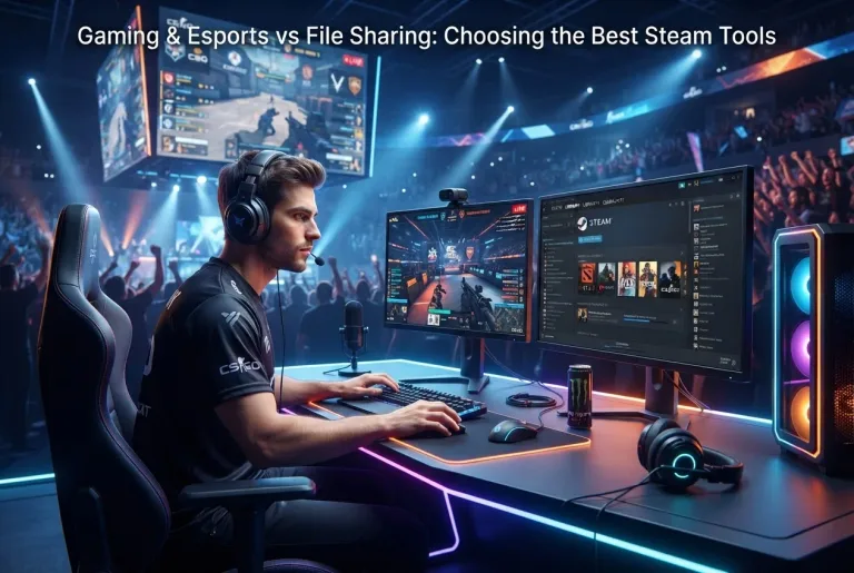 Featured image for: Gaming & Esports vs File Sharing: Choosing the Best Steam Tools