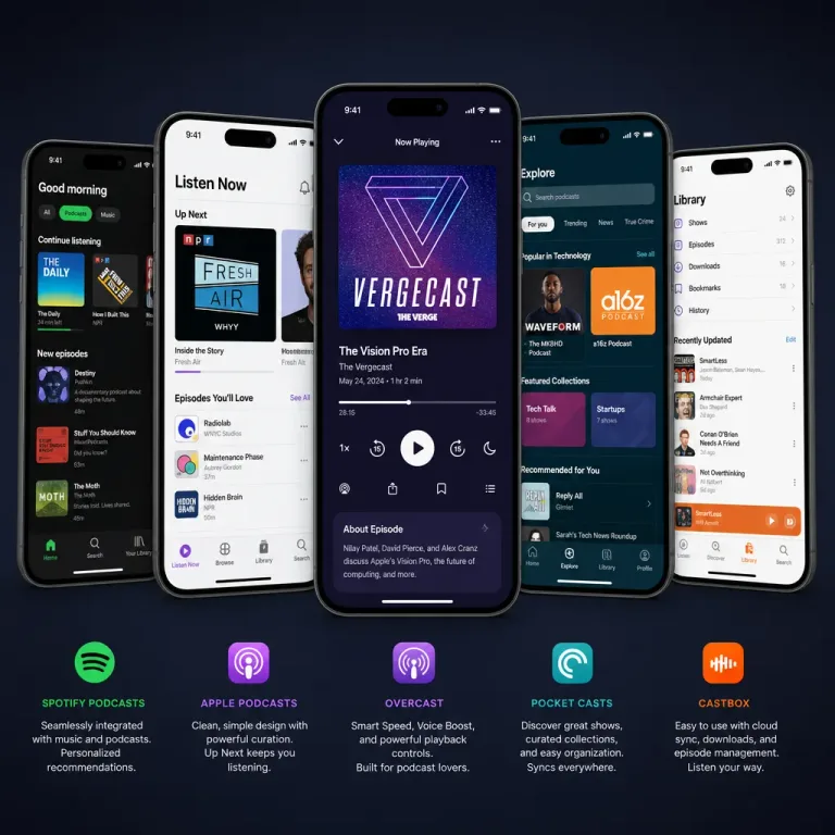 Featured: Best Podcast Apps for Android and iPhone Compared