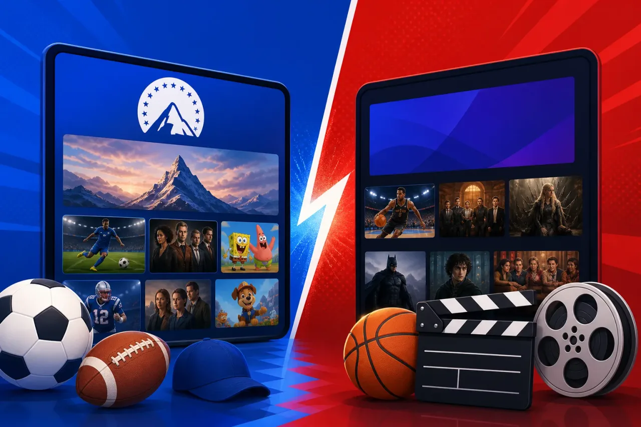 Featured: Paramount Plus vs Max for Sports and Movies