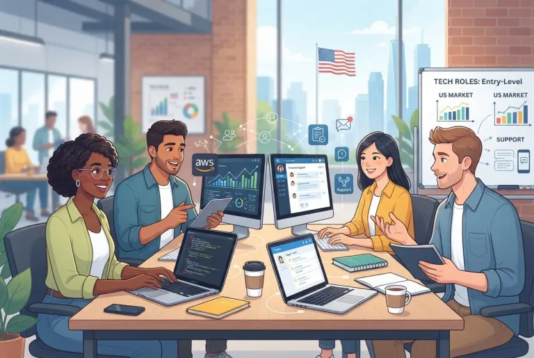 Featured image for: Affordable Careers: Guide to Entry-Level US Tech and Support Roles