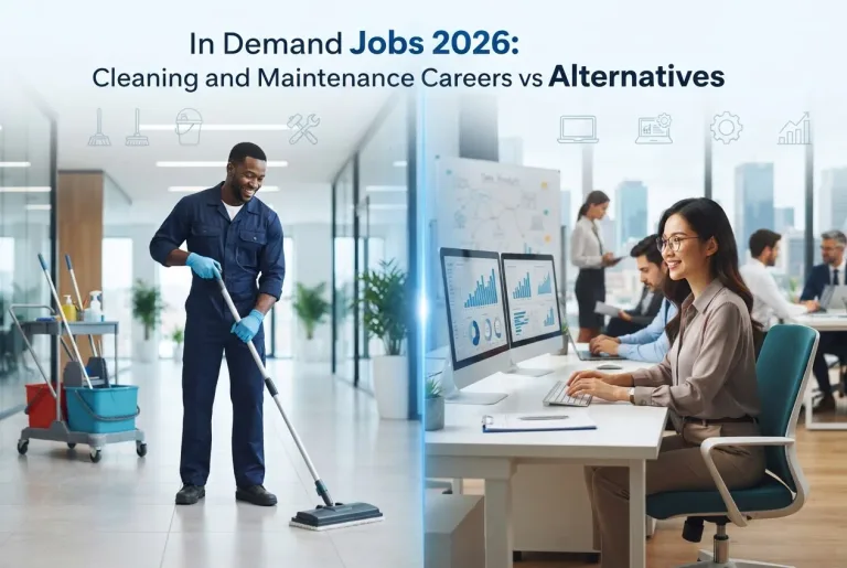Featured image for: In Demand Jobs 2026: Cleaning and Maintenance Careers vs Alternatives