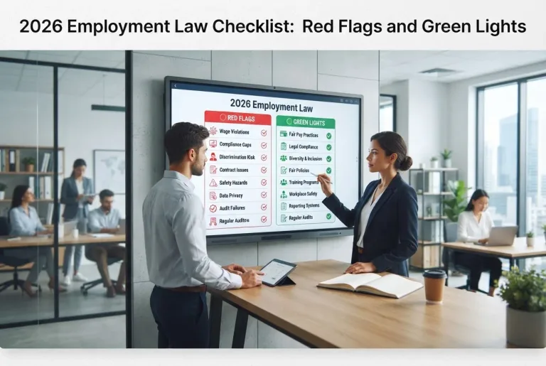 Featured image for: 2026 Employment Law Checklist: Red Flags and Green Lights