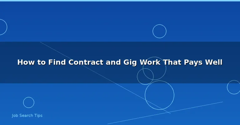 Featured: How to Find Contract and Gig Work That Pays Well