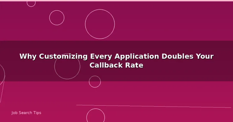 Featured: Why Customizing Every Application Doubles Your Callback Rate