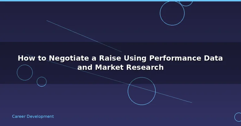 Featured: How to Negotiate a Raise Using Performance Data and Market Research