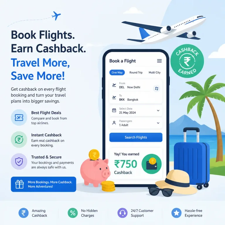 Cashback Rewards for Travel and Airline Bookings