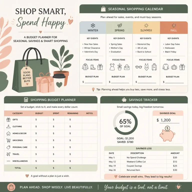 How to Create a Seasonal Shopping Budget That Works