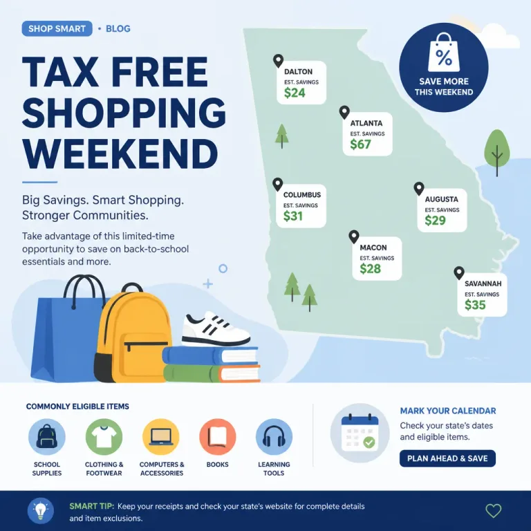 Tax Free Shopping Weekends: State by State Guide