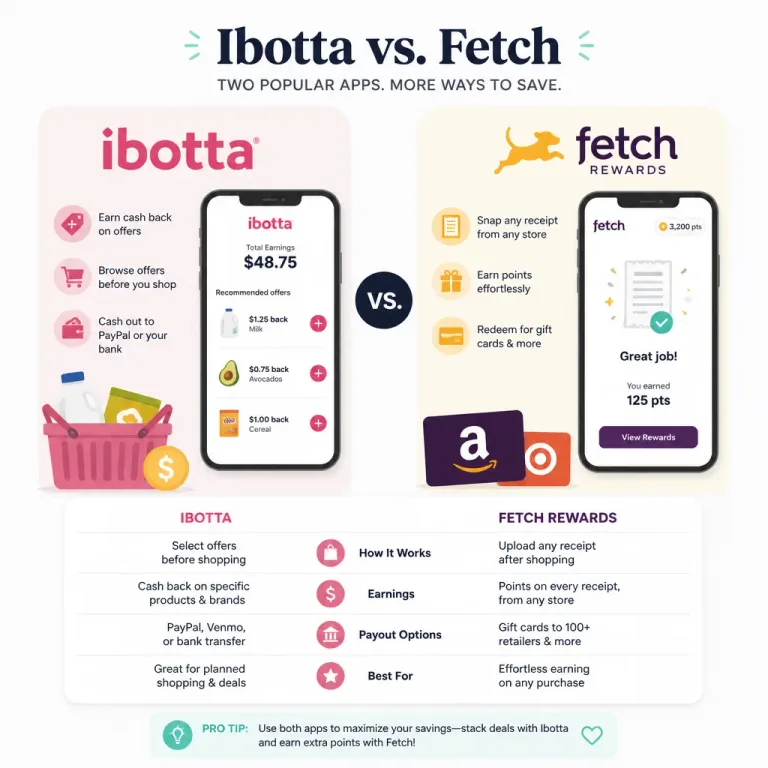 Ibotta vs Fetch Rewards: Which App Saves You More?